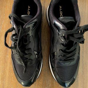 ALDO Black Vinyl sneakers